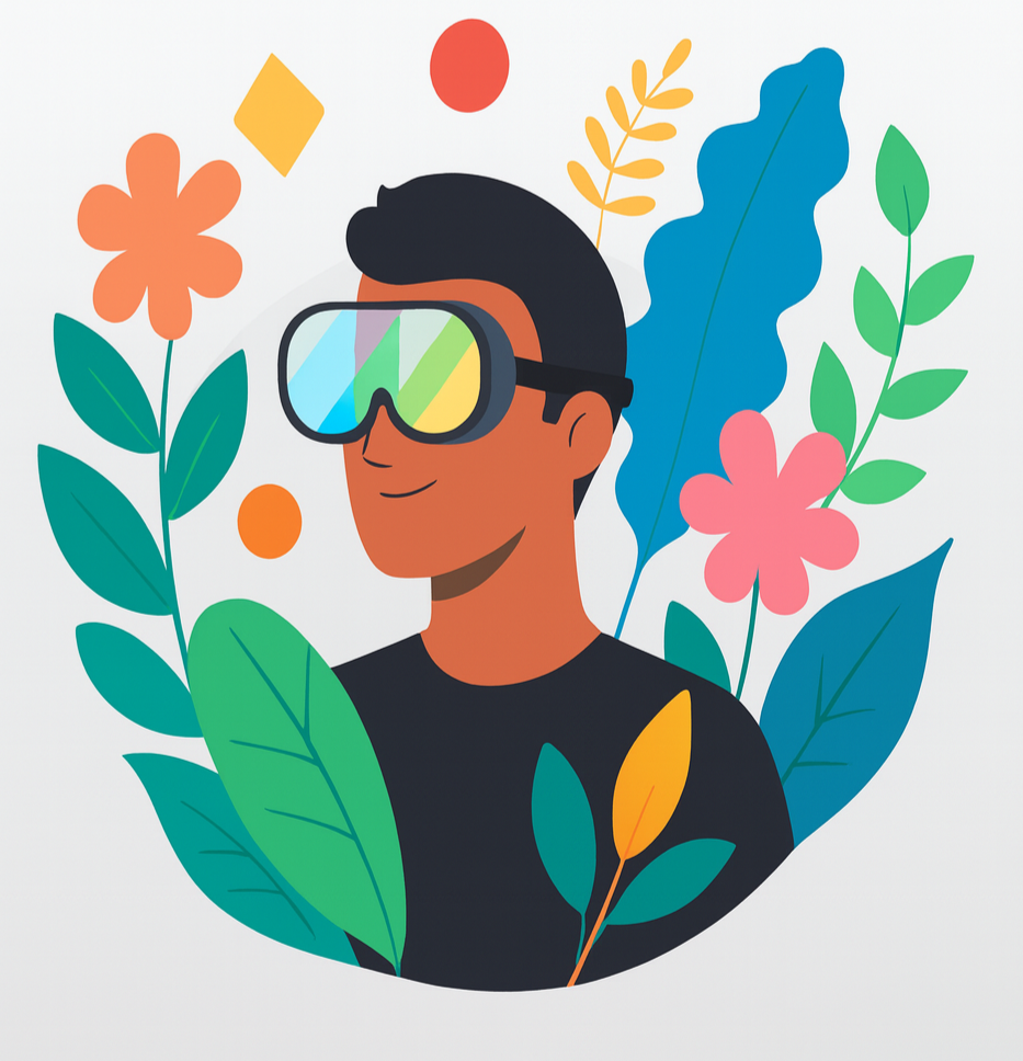 Protective goggles representing enhanced vision